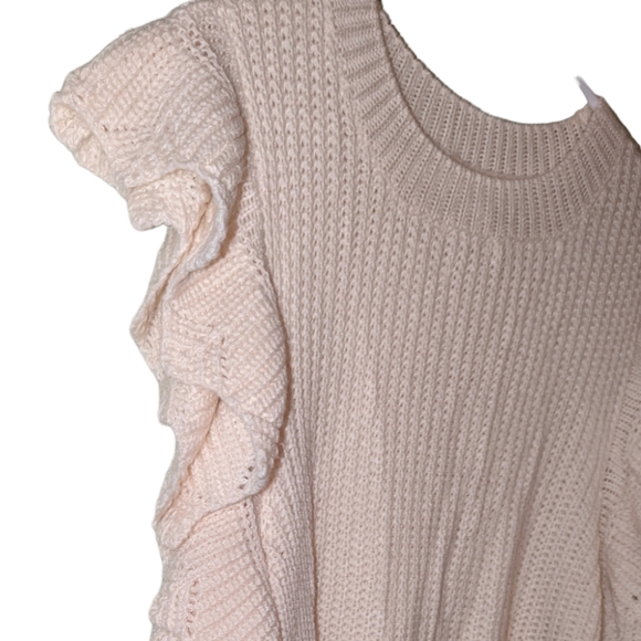 Flawless Knit Ruffled Sleeveless Sweater Large - Picture 4 of 7